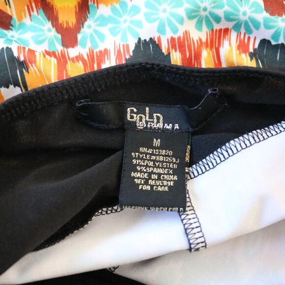 Drama Gold Multicolor Beaded Bandeau Maxi Dress - Picture 8 of 9